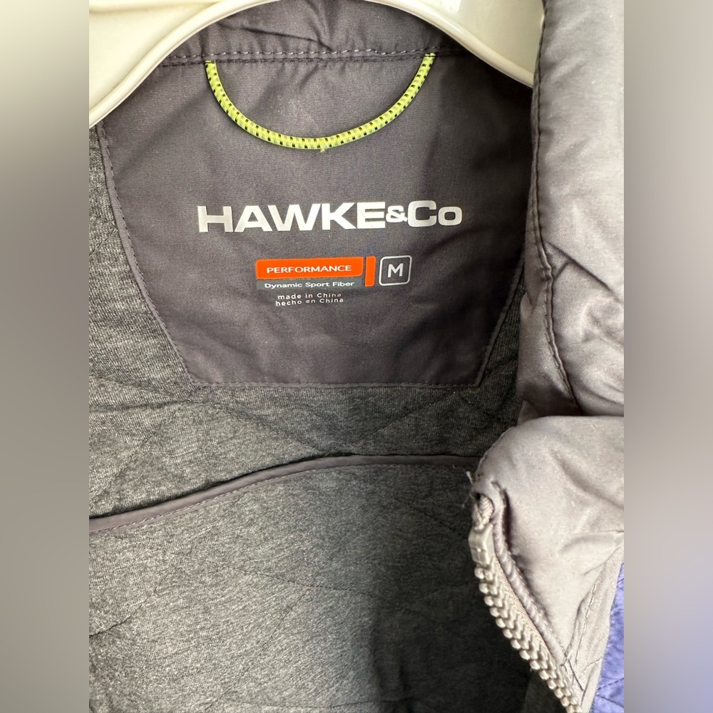 Hawke & Co Quilted Lightweight Jacket • Black + Blue • Size M - Picture 3 of 10